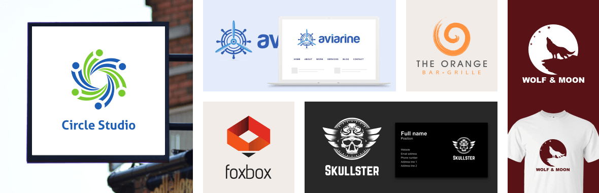Logo design example collage