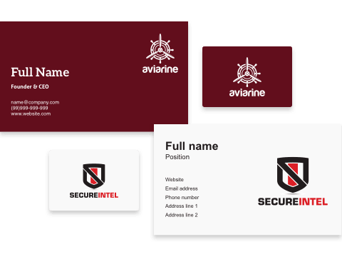 design business cards with logo maker online free